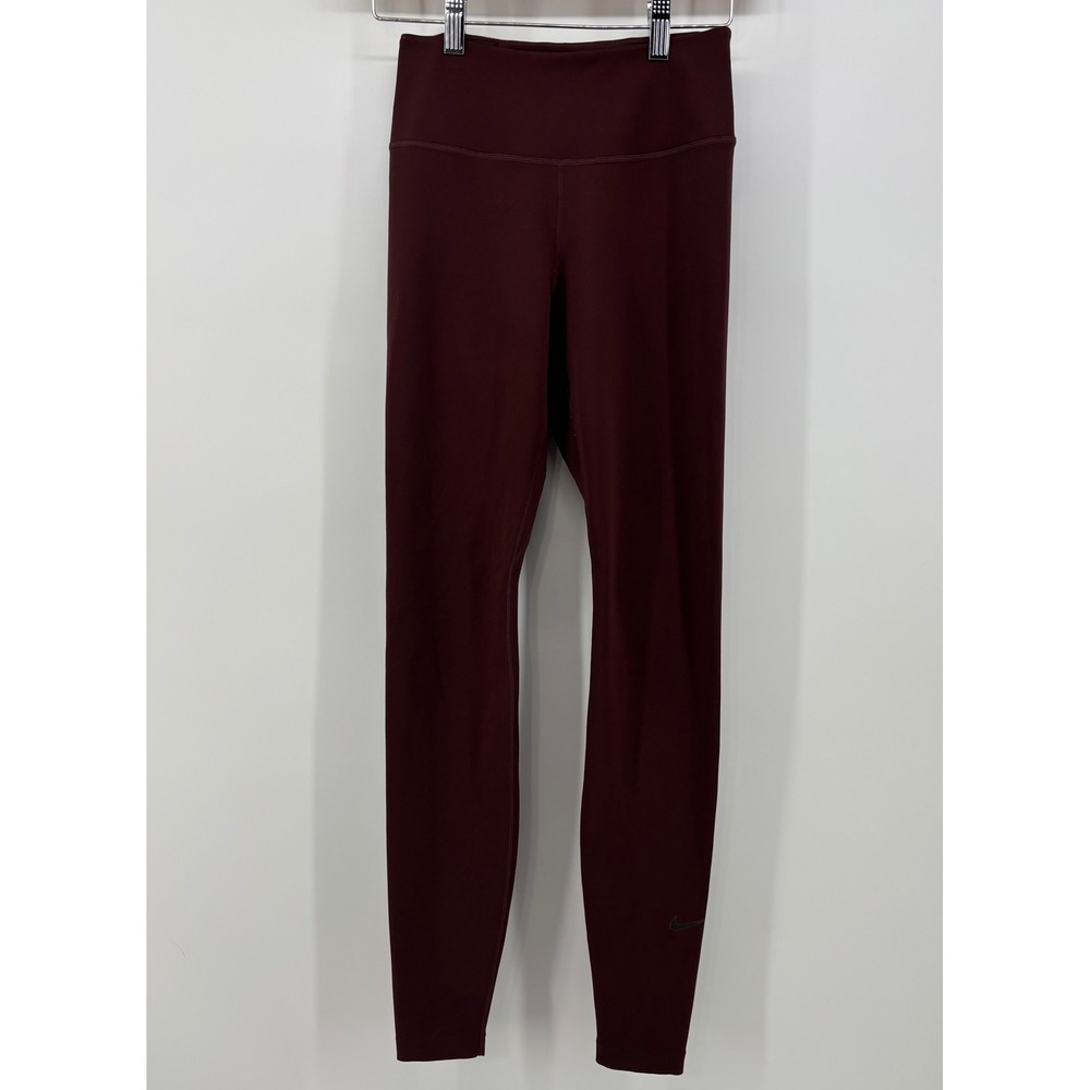 Nike One Mid-Rise Tight Fit Leggings Dri-Fit Women's XS Brown